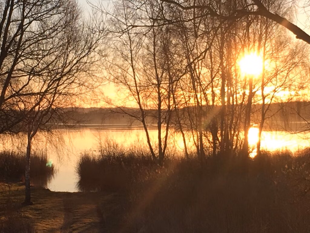 Sonnenuntergang am kleinen Jasmunder Bodden